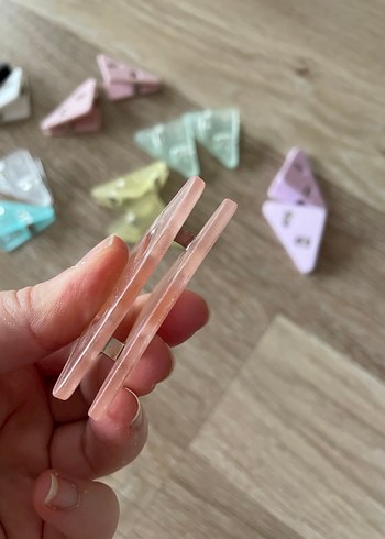 15li kumaş kağıt kenarı kıvrılma önleyici köşe Klipsi - Görsel 3