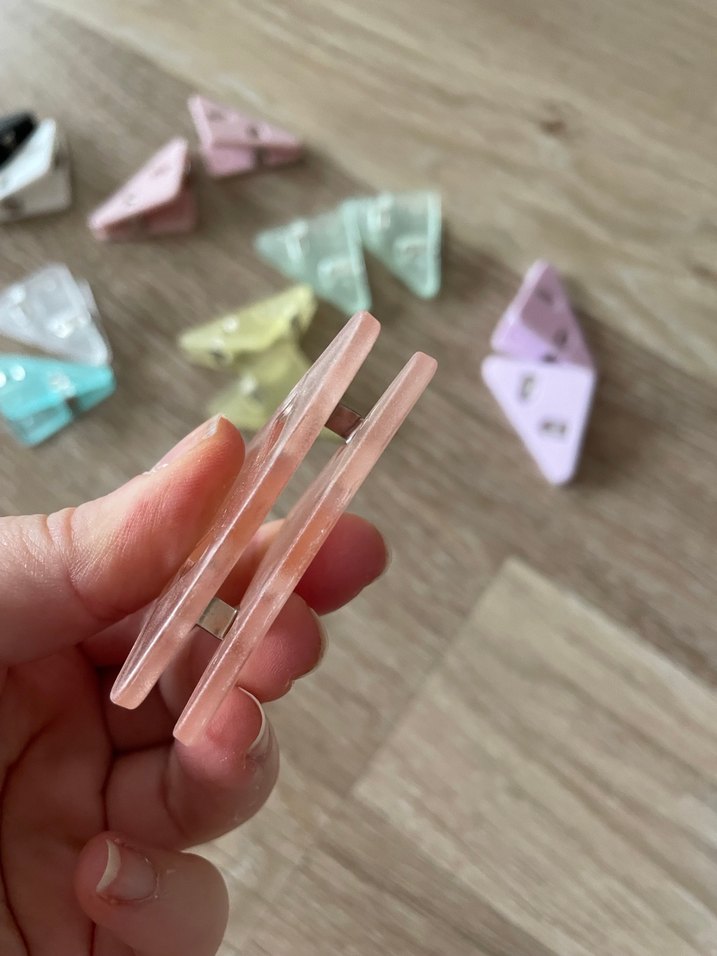 15li kumaş kağıt kenarı kıvrılma önleyici köşe Klipsi - Görsel 3