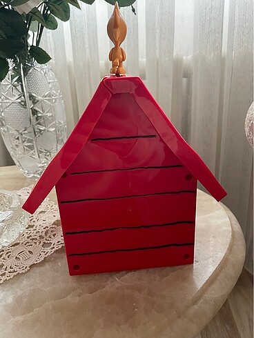 Peanuts Woodstock snoopy kulübesi saklama kutusu dekoratif obje - Görsel 6