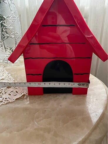 Peanuts Woodstock snoopy kulübesi saklama kutusu dekoratif obje - Görsel 8