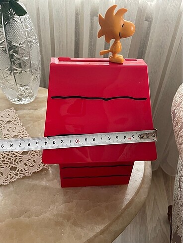 Peanuts Woodstock snoopy kulübesi saklama kutusu dekoratif obje - Görsel 9