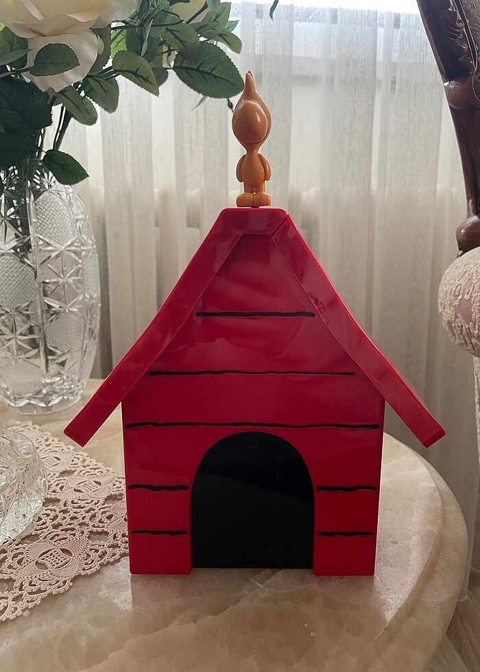 Peanuts Woodstock snoopy kulübesi saklama kutusu dekoratif obje - Görsel 5