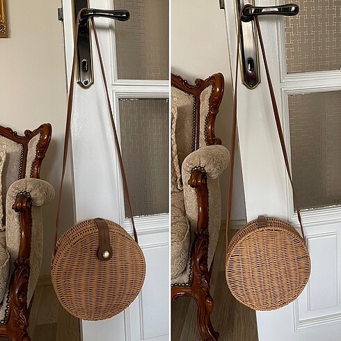Zara Zara yazlık hasır rattan çanta