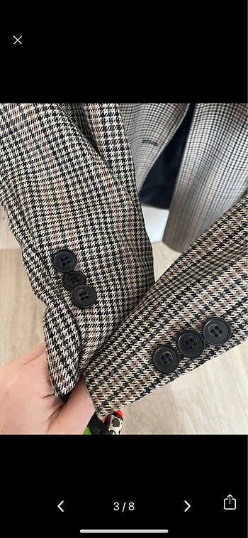 38 Beden çeşitli Renk Koton kruvaze blazer ceket