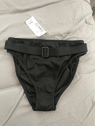 Siyah yüksek bel bikini altı