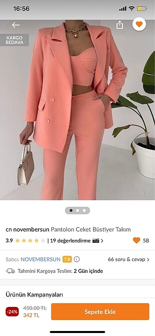 s Beden camel Renk Blazer ceket takım