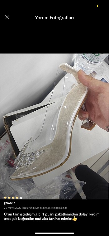 Şeffaf stiletto