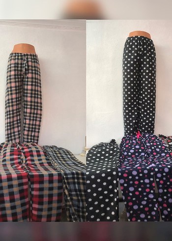 m Beden çeşitli Renk Kadın Çok Renkli Salaş Ekose Pijama Altı