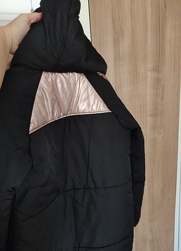 11-12 Yaş Beden siyah Renk Kız çocuk mont