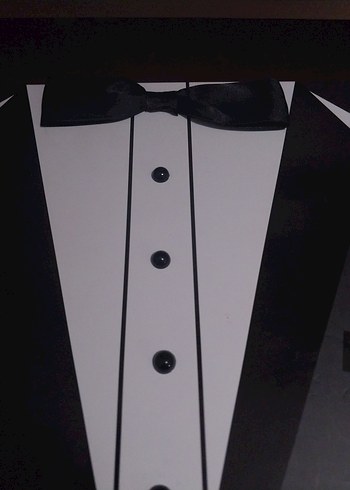 Klasik Siyah Papyonlu Damatlık Tasarım Kutusu - Görsel 2