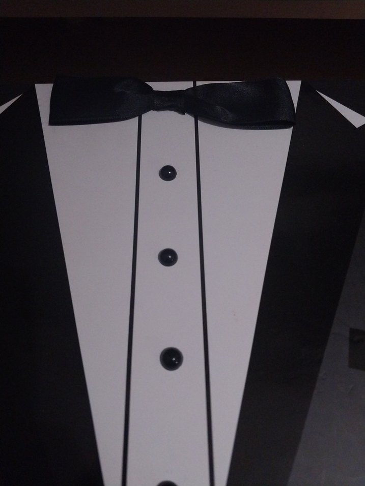 Klasik Siyah Papyonlu Damatlık Tasarım Kutusu - Görsel 2