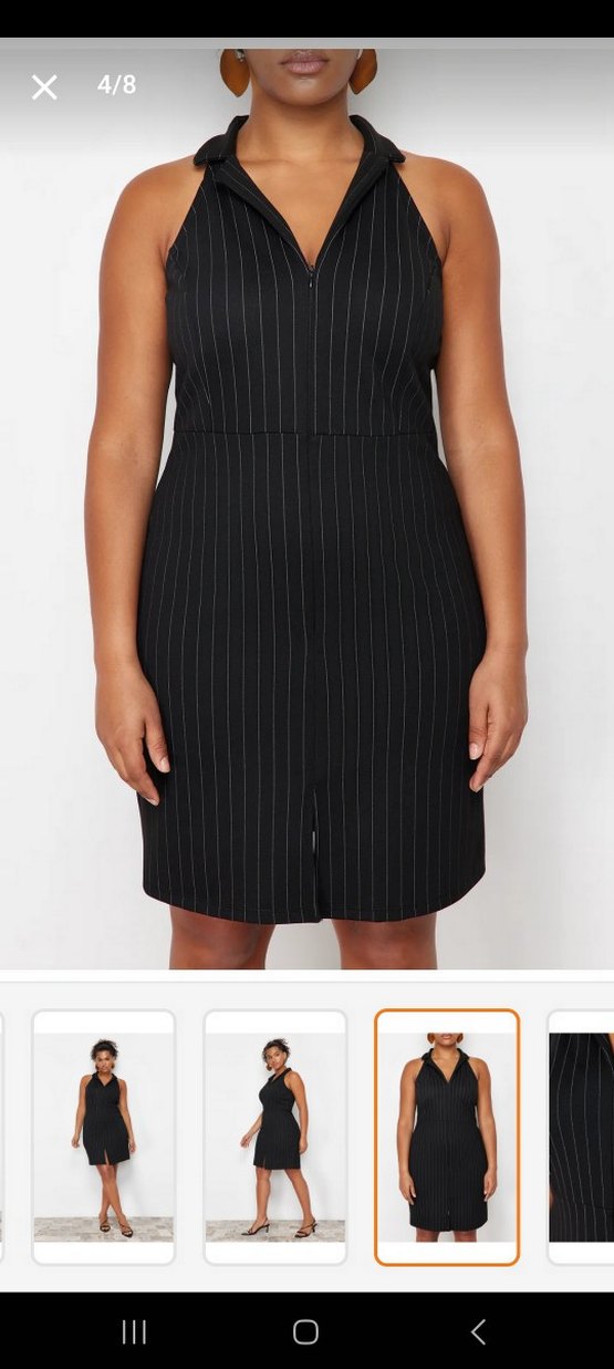 Straplez Midi Elbise - Görsel 2