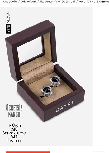 Yuvarlak Minimalist Kol Düğmesi