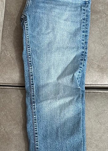 38 Beden mavi Renk ZARA HIGH- RISE STOVE PIPE TRF JEAN
