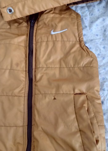 Kapüşonlu Fermuarlı Kahverengi Erkek Çocuk Yeleği - Görsel 2