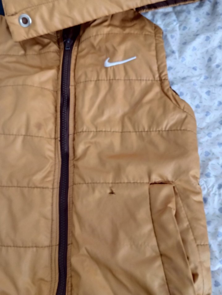 Kapüşonlu Fermuarlı Kahverengi Erkek Çocuk Yeleği - Görsel 2