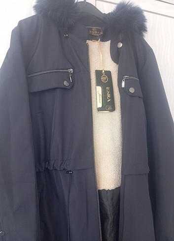 Lacivert 48 beden sıfır mont - Görsel 6