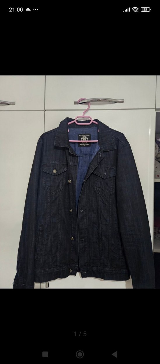 Lacivert Erkek Denim Ceket sıfır - Görsel 3