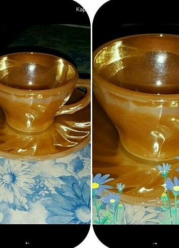 6 adet Adet Anchor Hocking Antika Fincanı