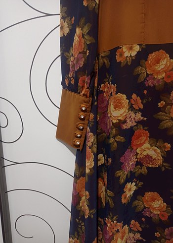 Diger Kadın Çiçek Desenli Uzun Elbise - Görsel 5