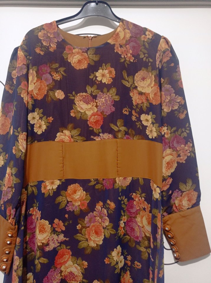 Diger Kadın Çiçek Desenli Uzun Elbise - Görsel 2