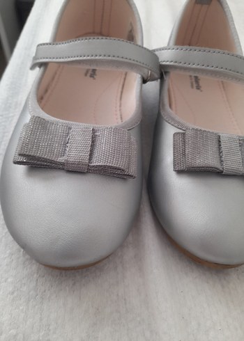 Kız Çocuk Gri Tokalı Babet Ayakkabı - Görsel 2