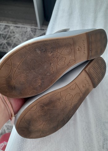 Kız Çocuk Gri Tokalı Babet Ayakkabı - Görsel 4