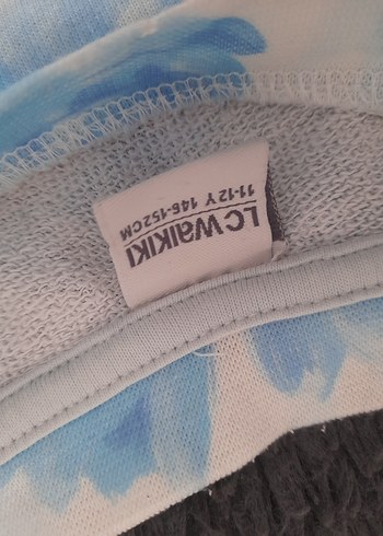 Mavi Pastel Batik Desenli Kız Eşofman Takımı - Görsel 8