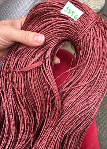 385 gr. KOYU BORDO KAĞIT İP - Görsel 2