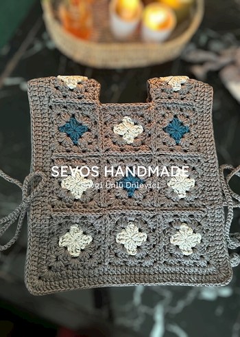 El örgüsü önlük model süveter - Görsel 3