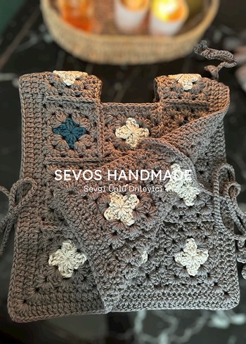 El örgüsü önlük model süveter - Görsel 5