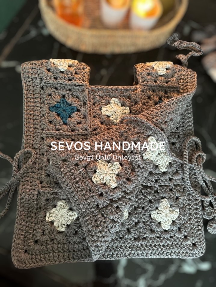 El örgüsü önlük model süveter - Görsel 5