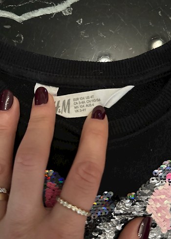 Kız Çocuk Siyah Payetli Uzun Kollu elbise - Görsel 5