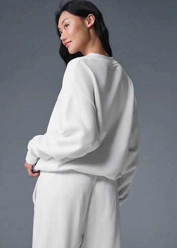 Diğer Alo Yoga Beyaz Oversize Sweatshirt