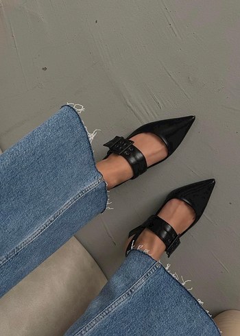 Tokalı Siyah Topuklu Kadın Klasik Ayakkabı - Görsel 2