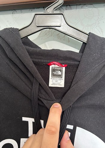 s Beden Siyah The North Face Kapüşonlu Sweatshirt