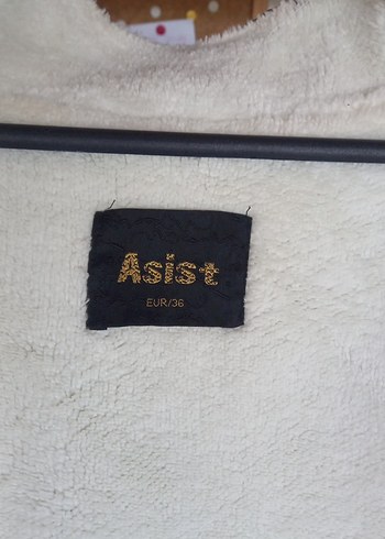 36 Beden mavi Renk Kürklü Mavi Midi Denim Kadın Kışlık Ceket
