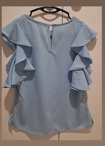 Zara Batik Fırfır Kollu Bluz
