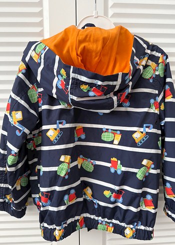 Çocuk Renkli Baskılı Fermuarlı Yağmurluk - Görsel 2