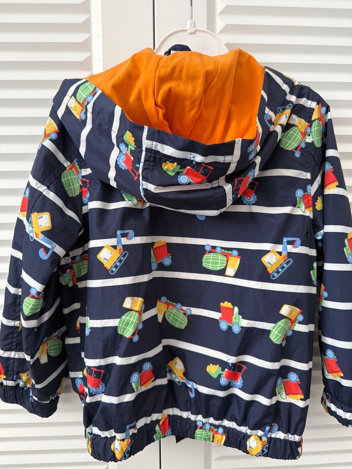 Çocuk Renkli Baskılı Fermuarlı Yağmurluk - Görsel 2