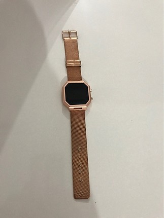 Hasır dijital Led Watch yan tuşla dokunmatik kol saati