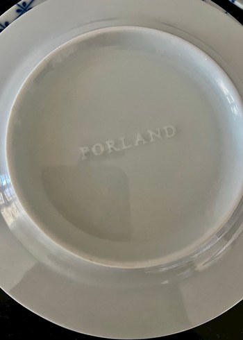 Porland Bohem Tarzı Lacivert Desenli 6adet Pasta Tabakları