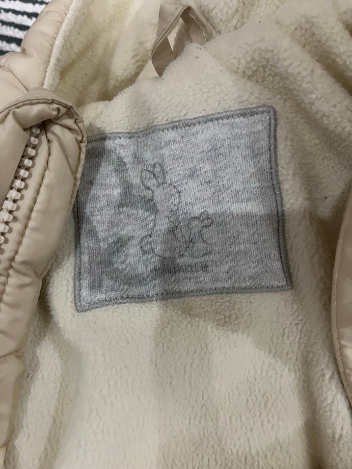 Bebek Kız Kapüşonlu Beyaz Kar Tulumu - Görsel 5