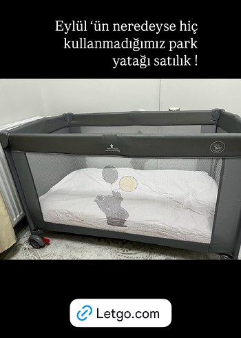 Gri Oyun Parkı Yatak - Görsel 2