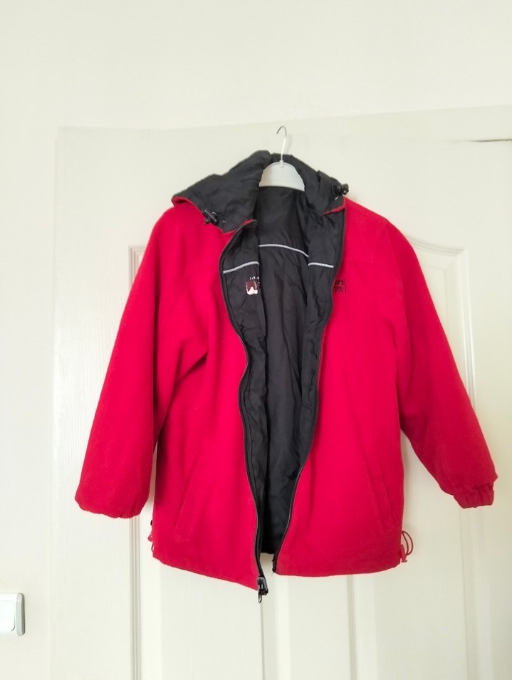 Kırmızı Erkek Çocuk Fermuarlı Mont - Görsel 4