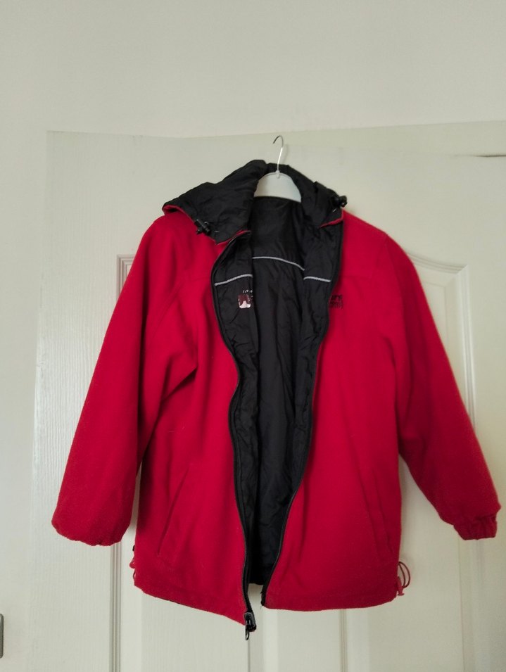 Kırmızı Erkek Çocuk Fermuarlı Mont - Görsel 3