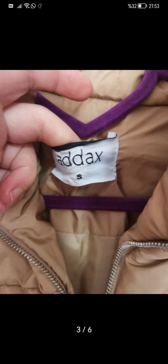 Kahverengi Kemerli Kısa Kadın Kışlık Mont - Görsel 3