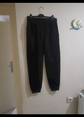 Siyah Rahat Kesim Kadın Eşofman Altı - Görsel 2