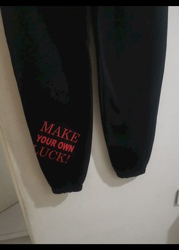 Siyah Rahat Kesim Kadın Eşofman Altı - Görsel 3