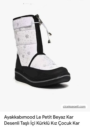Kız Çocuk Beyaz Sokak Stili Botlar - Görsel 6